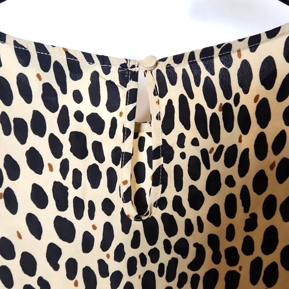 J. Crew Cheetah Print 3/4 sleeve Top Size-Small NWOT - Picture 5 of 6